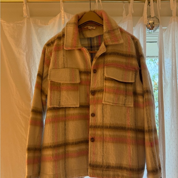 Plaid Button-Up Jacket - Picture 2 of 2